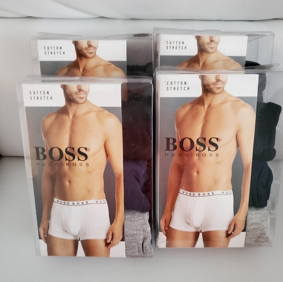 2 Paquets de 3 boxers HUGO BOSS AUTHENTIQUE - Picture 1 of 2